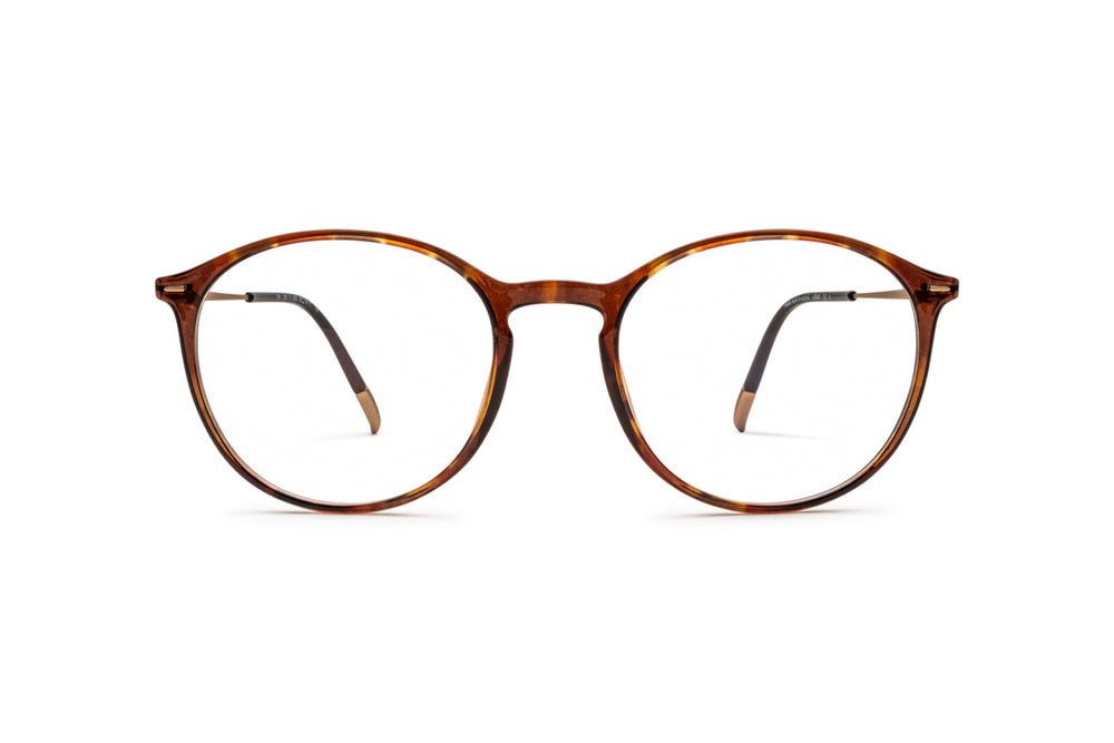 Monture De Lunettes Silhouette 1040 Brun Ovale - Titane/métal/plastique - Occasion Unisexe